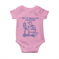 Funny Goose Psychologist Baby Onesie Off To Regulate Emotions Mental Health Counselor