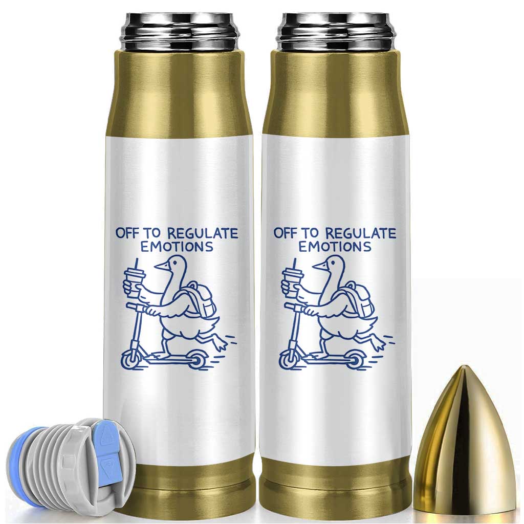 Funny Goose Psychologist Bullet Tumbler Off To Regulate Emotions Mental Health Counselor