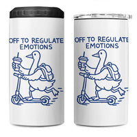 Funny Goose Psychologist 4 in 1 Can Cooler Tumbler Off To Regulate Emotions Mental Health Counselor