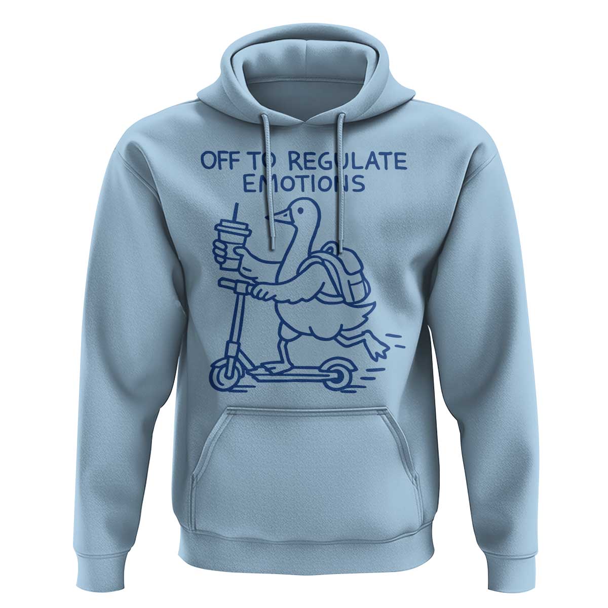 Funny Goose Psychologist Hoodie Off To Regulate Emotions Mental Health Counselor