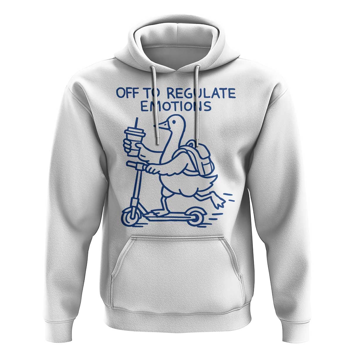 Funny Goose Psychologist Hoodie Off To Regulate Emotions Mental Health Counselor