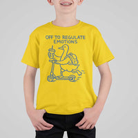 Funny Goose Psychologist T Shirt For Kid Off To Regulate Emotions Mental Health Counselor