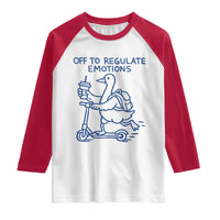 Funny Goose Psychologist Raglan Shirt Off To Regulate Emotions Mental Health Counselor