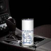 Funny Goose Psychologist Skinny Tumbler Off To Regulate Emotions Mental Health Counselor