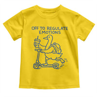 Funny Goose Psychologist Toddler T Shirt Off To Regulate Emotions Mental Health Counselor