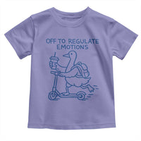 Funny Goose Psychologist Toddler T Shirt Off To Regulate Emotions Mental Health Counselor