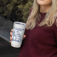 Funny Goose Psychologist Tumbler Cup Off To Regulate Emotions Mental Health Counselor