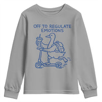 Funny Goose Psychologist Youth Sweatshirt Off To Regulate Emotions Mental Health Counselor