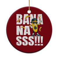Banana Lovers Ceramic Ornament Funny Bananas Vintage Style