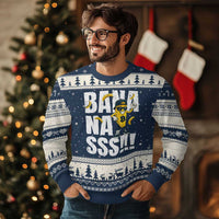 Banana Lovers Ugly Christmas Sweater Funny Bananas Vintage Style