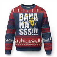 Banana Lovers Ugly Christmas Sweater Funny Bananas Vintage Style