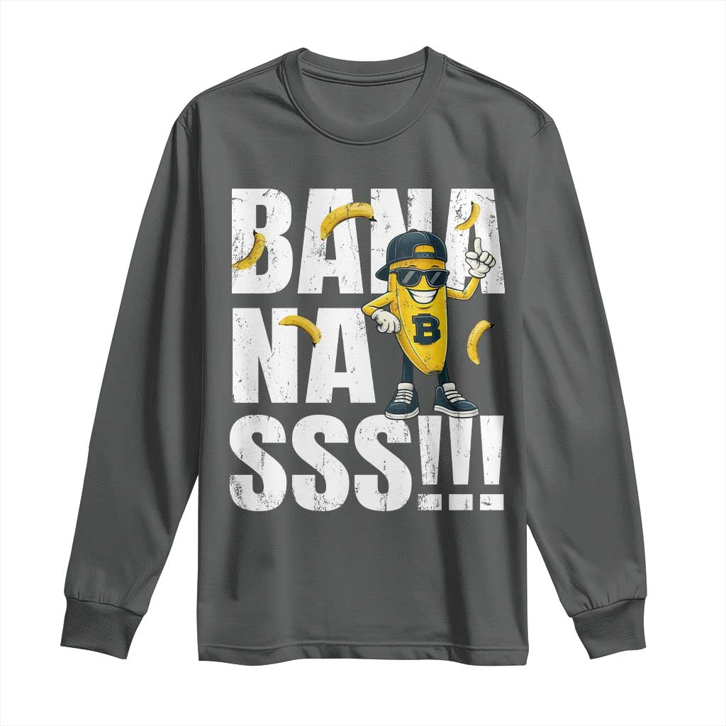 Banana Lovers Long Sleeve Shirt Funny Bananas Vintage Style