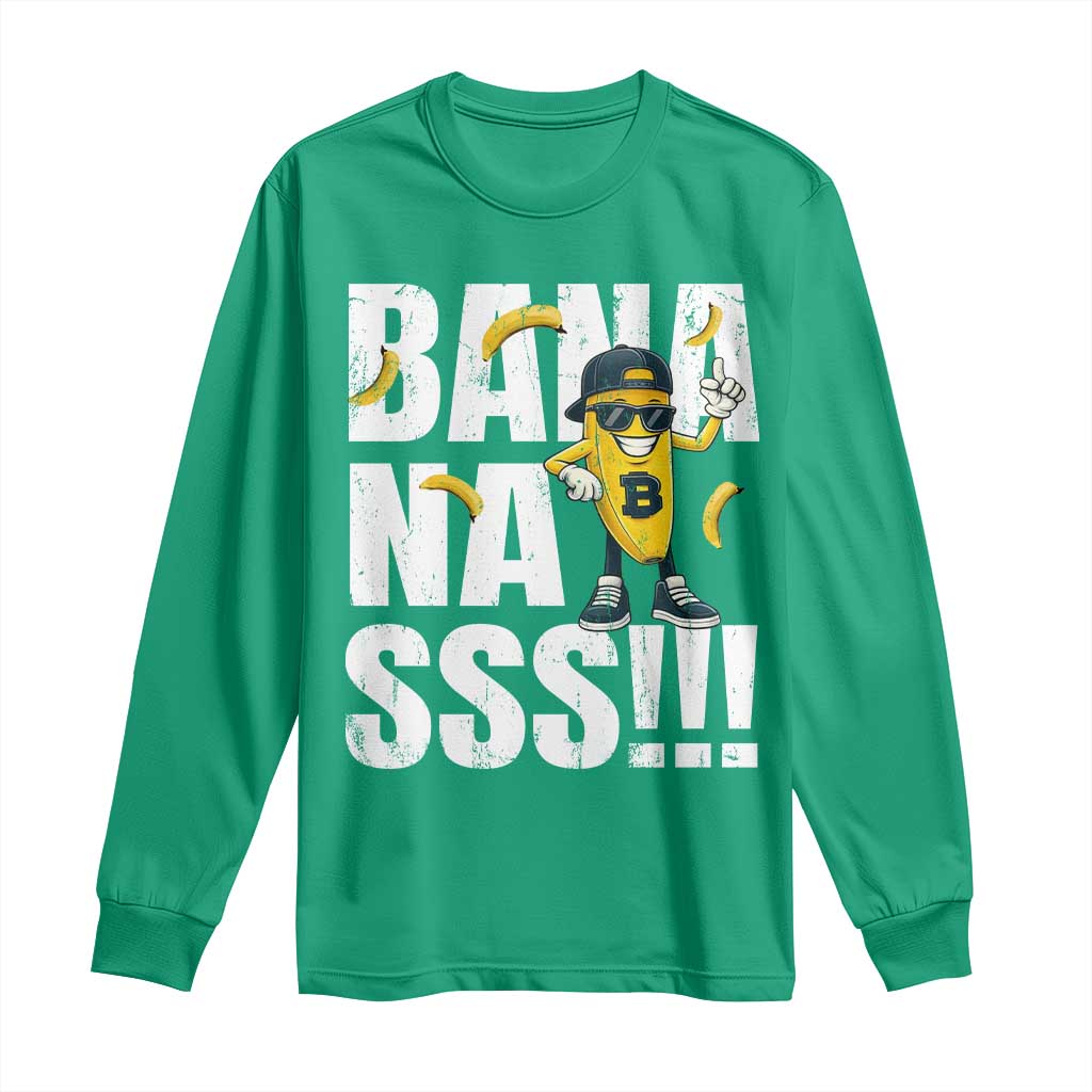 Banana Lovers Long Sleeve Shirt Funny Bananas Vintage Style