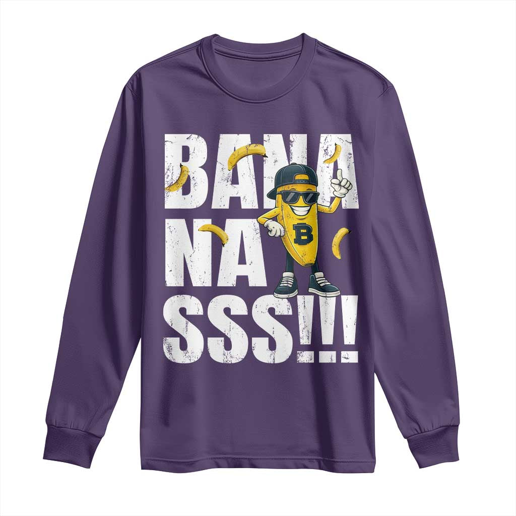 Banana Lovers Long Sleeve Shirt Funny Bananas Vintage Style