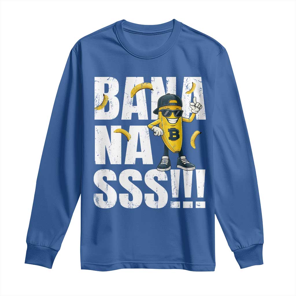 Banana Lovers Long Sleeve Shirt Funny Bananas Vintage Style