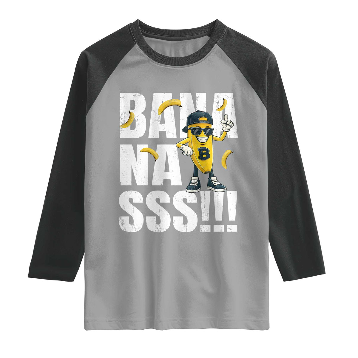 Banana Lovers Raglan Shirt Funny Bananas Vintage Style
