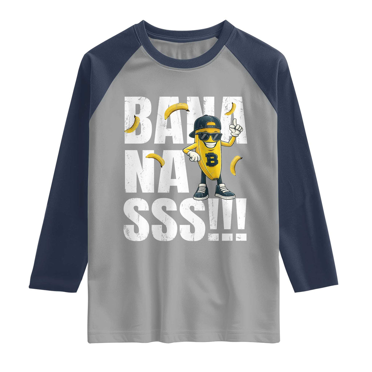Banana Lovers Raglan Shirt Funny Bananas Vintage Style