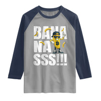 Banana Lovers Raglan Shirt Funny Bananas Vintage Style
