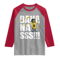 Banana Lovers Raglan Shirt Funny Bananas Vintage Style
