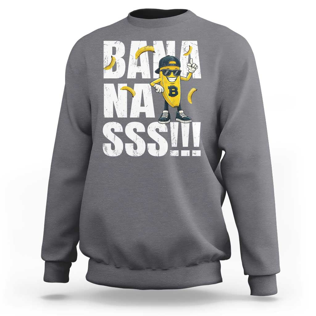 Banana Lovers Sweatshirt Funny Bananas Vintage Style