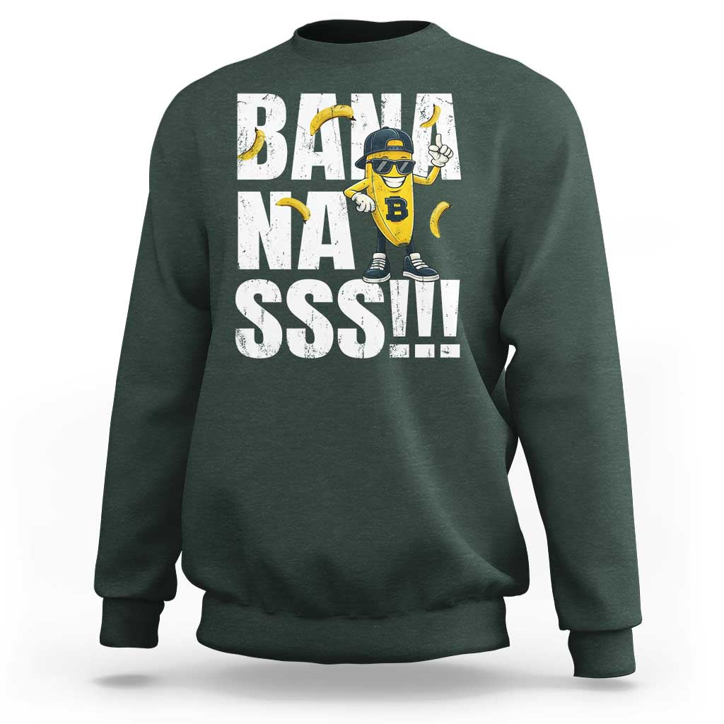 Banana Lovers Sweatshirt Funny Bananas Vintage Style