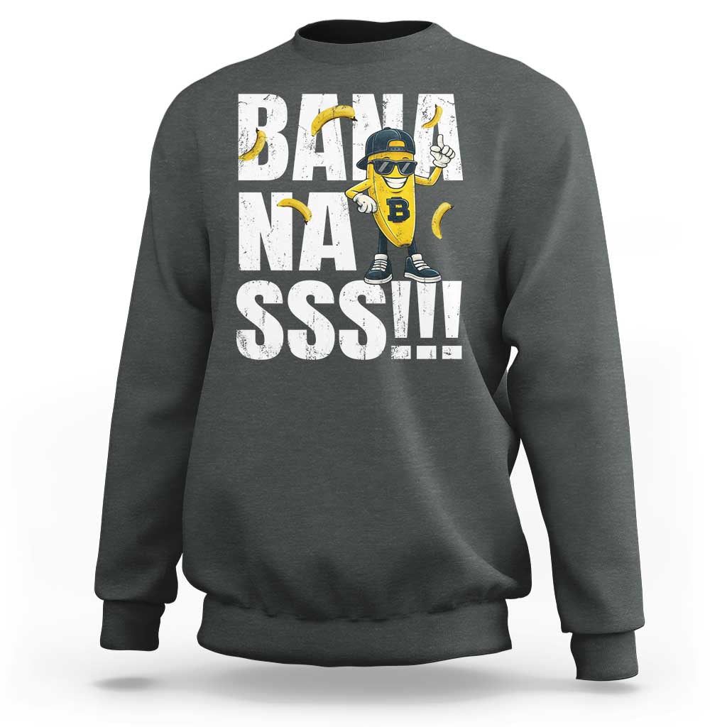 Banana Lovers Sweatshirt Funny Bananas Vintage Style