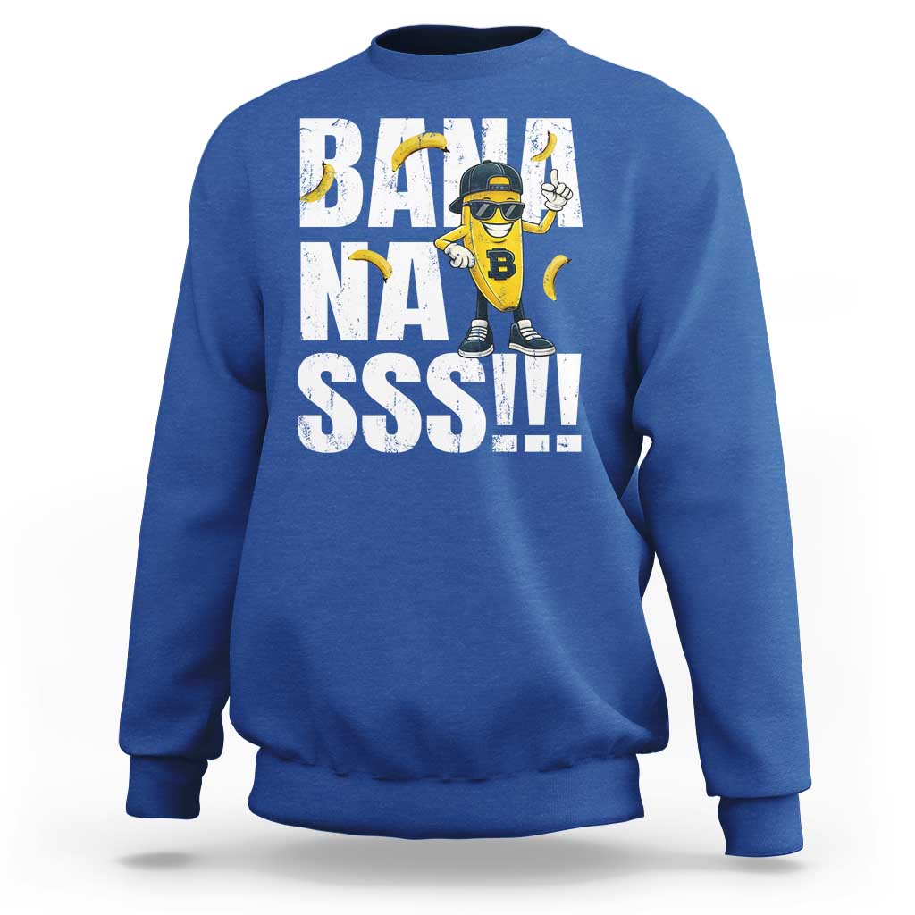 Banana Lovers Sweatshirt Funny Bananas Vintage Style