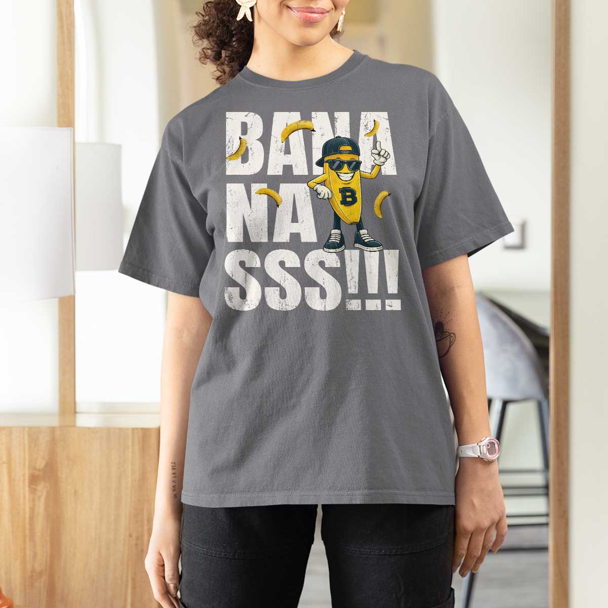 Banana Lovers T Shirt For Women Funny Bananas Vintage Style