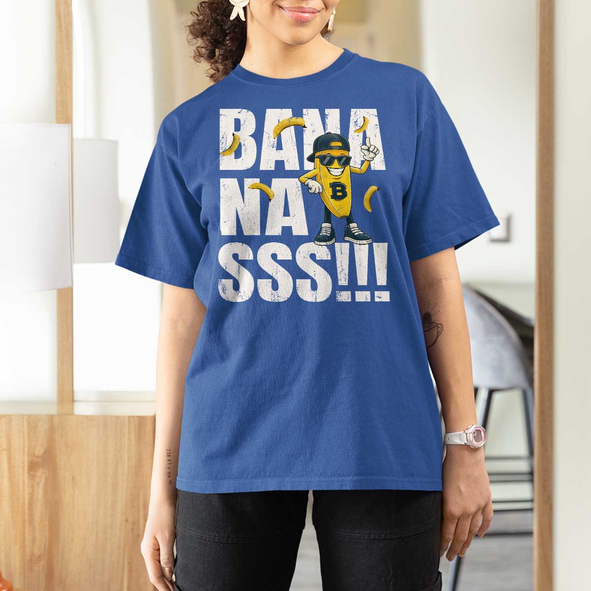 Banana Lovers T Shirt For Women Funny Bananas Vintage Style