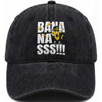 Banana Lovers Washed Cotton Baseball Cap Funny Bananas Vintage Style