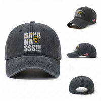 Banana Lovers Washed Cotton Baseball Cap Funny Bananas Vintage Style