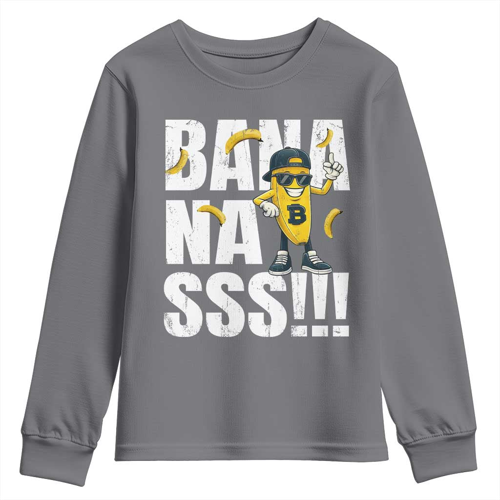 Banana Lovers Youth Sweatshirt Funny Bananas Vintage Style