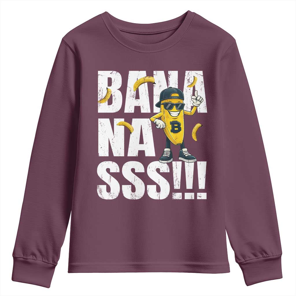 Banana Lovers Youth Sweatshirt Funny Bananas Vintage Style