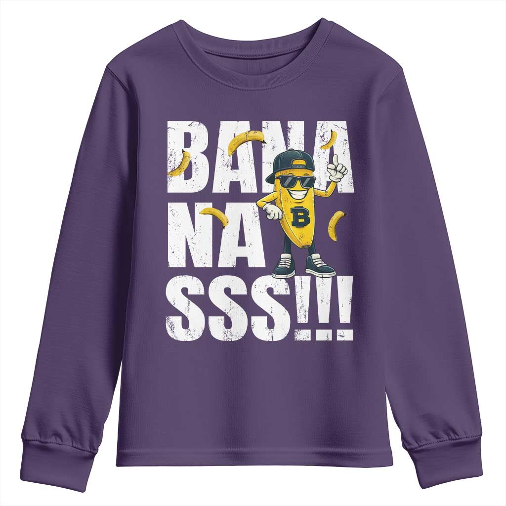 Banana Lovers Youth Sweatshirt Funny Bananas Vintage Style