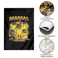 Funny Bananas Garden Flag Lets Go Banana Cute Banana Lovers Bootleg