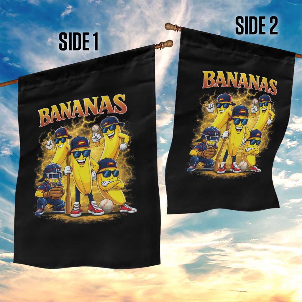 Funny Bananas Garden Flag Lets Go Banana Cute Banana Lovers Bootleg