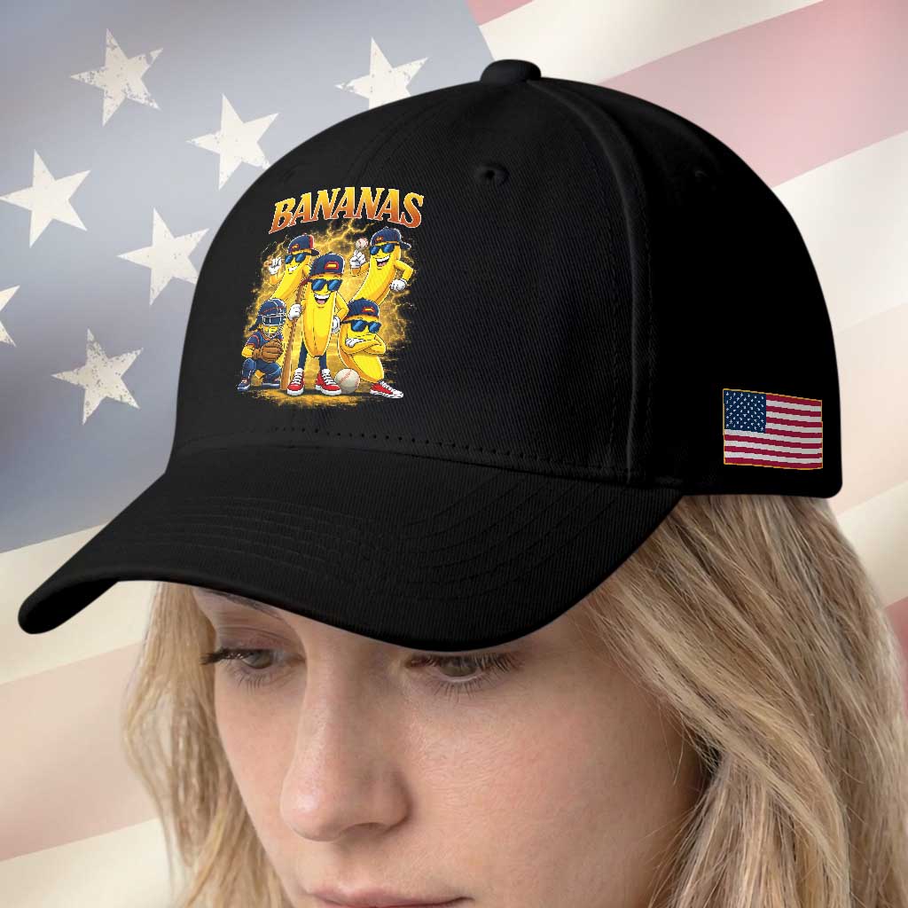 Funny Bananas Baseball Cap Lets Go Banana Cute Banana Lovers Bootleg