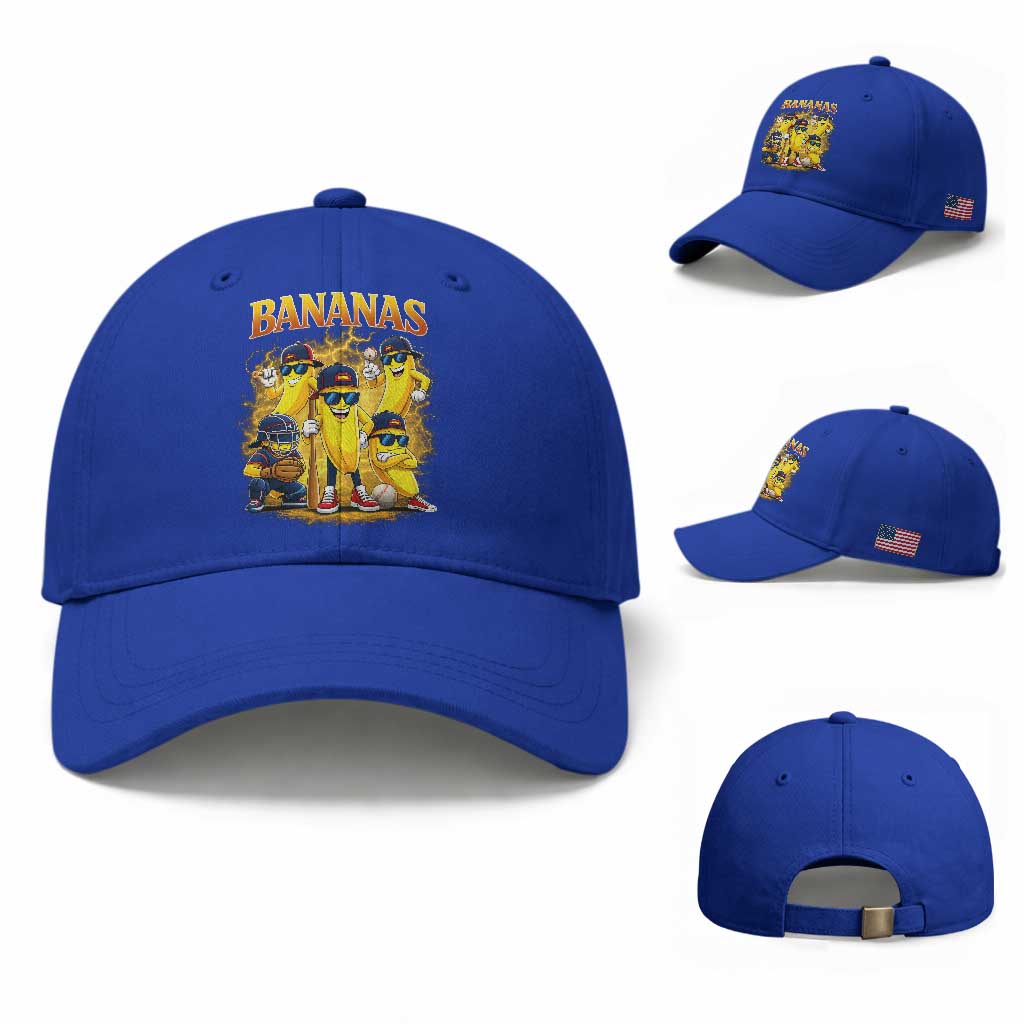 Funny Bananas Baseball Cap Lets Go Banana Cute Banana Lovers Bootleg