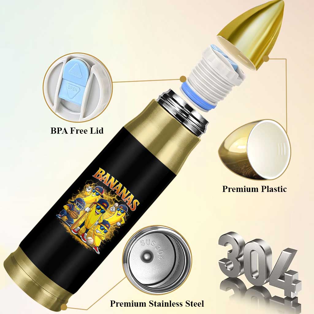 Funny Bananas Bullet Tumbler Lets Go Banana Cute Banana Lovers Bootleg