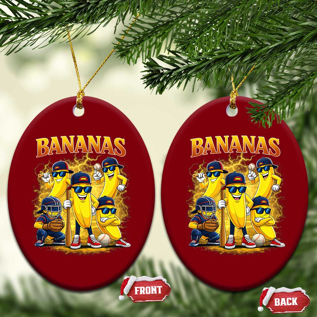 Funny Bananas Ceramic Ornament Lets Go Banana Cute Banana Lovers Bootleg