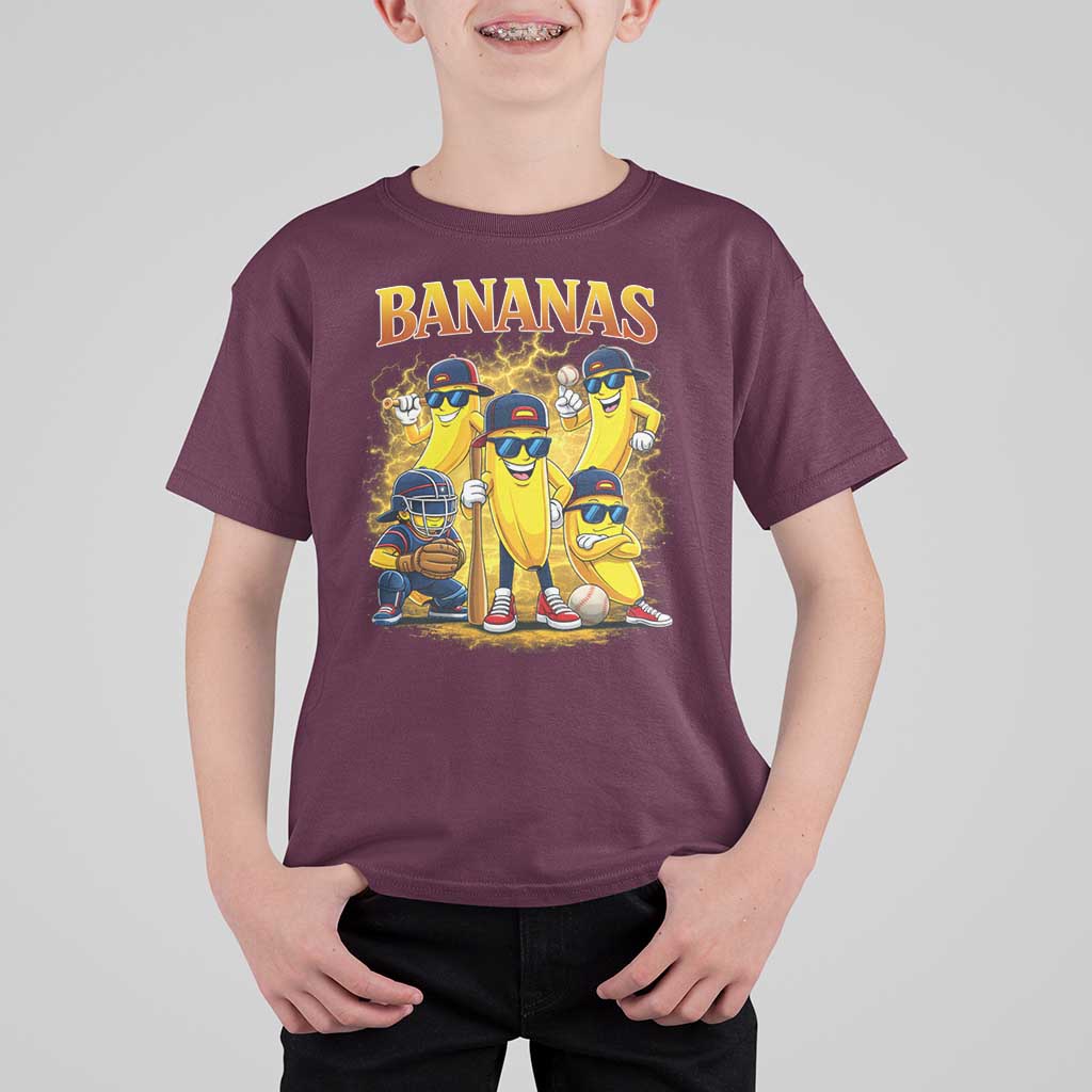 Funny Bananas T Shirt For Kid Lets Go Banana Cute Banana Lovers Bootleg