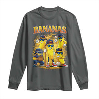 Funny Bananas Long Sleeve Shirt Lets Go Banana Cute Banana Lovers Bootleg