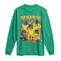 Funny Bananas Long Sleeve Shirt Lets Go Banana Cute Banana Lovers Bootleg