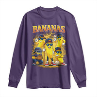 Funny Bananas Long Sleeve Shirt Lets Go Banana Cute Banana Lovers Bootleg