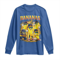 Funny Bananas Long Sleeve Shirt Lets Go Banana Cute Banana Lovers Bootleg