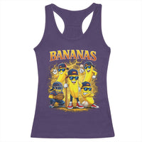 Funny Bananas Racerback Tank Top Lets Go Banana Cute Banana Lovers Bootleg