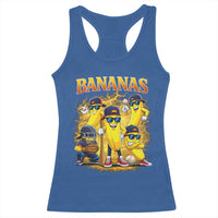 Funny Bananas Racerback Tank Top Lets Go Banana Cute Banana Lovers Bootleg