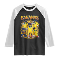 Funny Bananas Raglan Shirt Lets Go Banana Cute Banana Lovers Bootleg