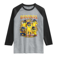 Funny Bananas Raglan Shirt Lets Go Banana Cute Banana Lovers Bootleg