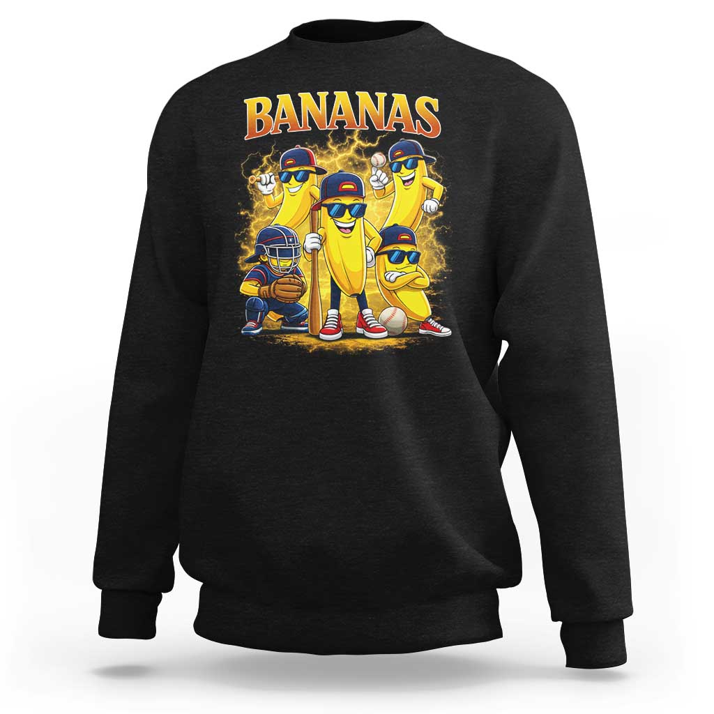 Funny Bananas Sweatshirt Lets Go Banana Cute Banana Lovers Bootleg